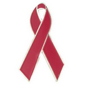 Burgundy Awareness Ribbon Lapel Pin